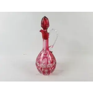 Carafă din cristal roșu 36 cm