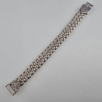 BRACCIALE INTRECCIATO - Murat, Francia, argento 925/000.