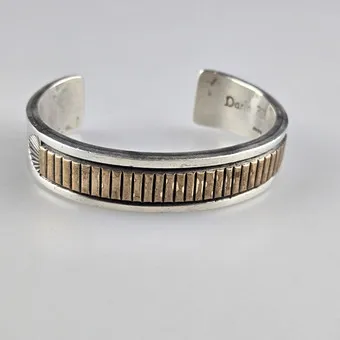 Pulsera navajo maciza – Darin Bill, EE. UU., plata de ley 925/000.