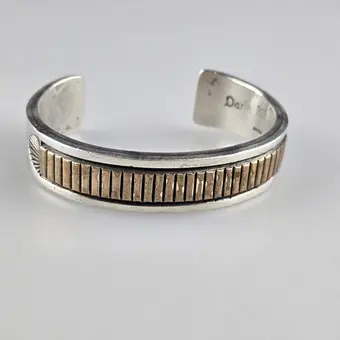 Bracciale Navajo massiccio – Darin Bill, USA, argento sterling 925/000.