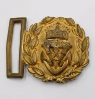 Cataramă de centură de ofițer sau de eșarfă a Marinei Imperiale, model până în 1902