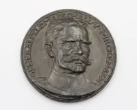 铸造勋章，德国陆军元帅奥古斯特·冯·马肯森肖像，日期1915年，直径7厘米