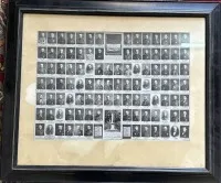 1870/71年普法战争阵亡者纪念页，带玻璃框，框尺寸57x49厘米