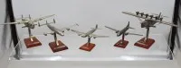 5件各式飞机模型，可能均为 Silver Classic Collection，缺件及部分损坏，最大21 x 24厘米至11 x 16厘米