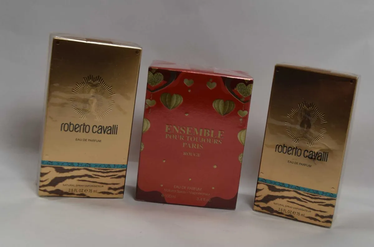 2瓶“roberto cavalli”香水和1瓶“Ensemble”香水
