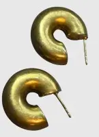 Par halvcreoler, sølv-925, skydere mangler, 8,14 gr, H-ca. 2,5 cm