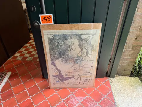 Apstraktna mješovita tehnika / umjetnički plakat (Volker Huber)