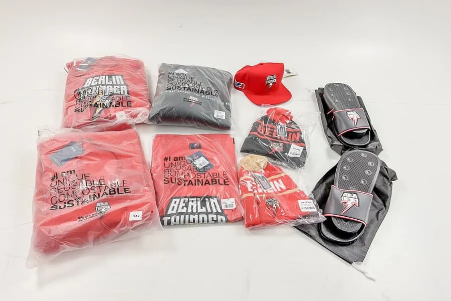 طقم ملابس مشجعي Berlin Thunder، 9 قطع، مقاس 5XL