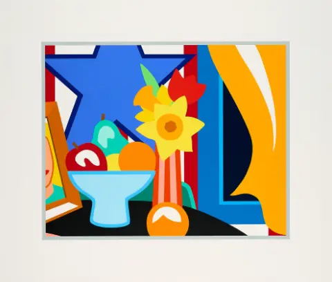 Tom Wesselmann, Still Life With Blowing Curtain (Yellow)