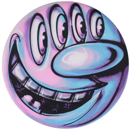 Kenny Scharf, Looky - Tondo