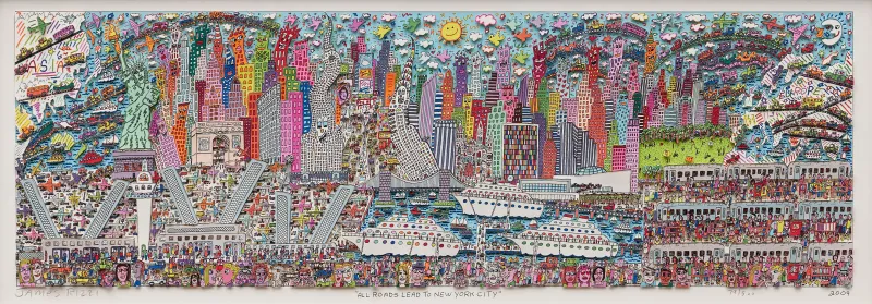 James Rizzi, All Roads lead to New York City