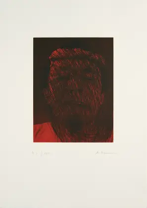 Arnulf Rainer, autorretrato dolor de cabeza
