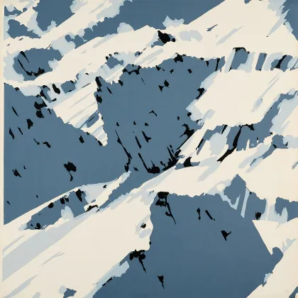 Gerhard Richter, Schweizer Alpen I (B1)