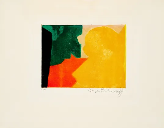 Serge Poliakoff, Composition verte, rouge et orange
