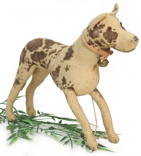 STEIFF – Lord, zeldzame Duitse dog van ruwharige stof