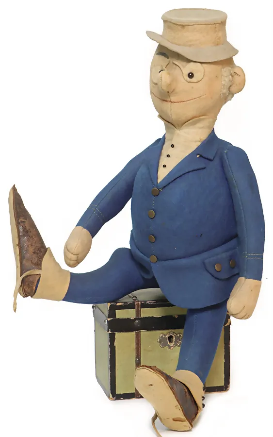 STEIFF – drollige und seltene Steiff Figur aus der Comicserie Foxy Grandpa