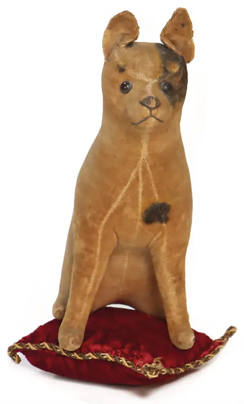 STEIFF – zittende Russell Foxterriër van fluweel