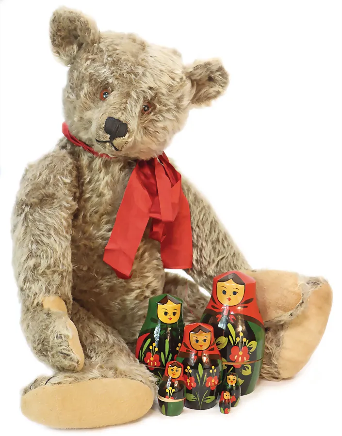 STEIFF – bellissimo orso grigio con cucitura centrale sulla testa