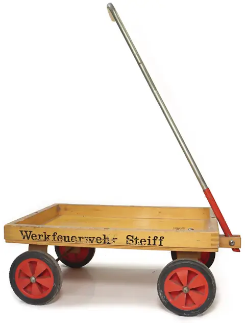 STEIFF – probablement pièce unique pour les pompiers d'usine de Steiff