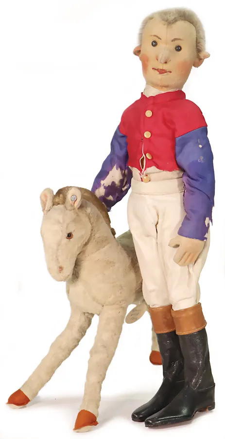 STEIFF – rare figurine Steiff Jockey