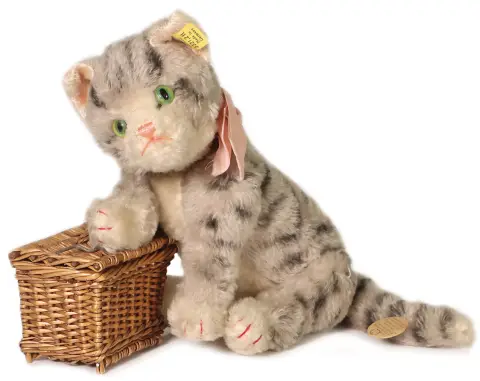STEIFF – zeldzame Kitty kat met nekmechanisme