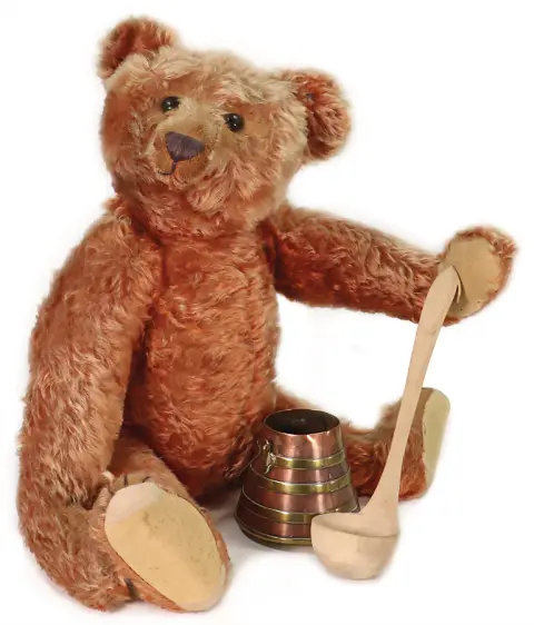 STEIFF – uitzonderlijke, extreem abrikooskleurige Steiff-beer rond 1905