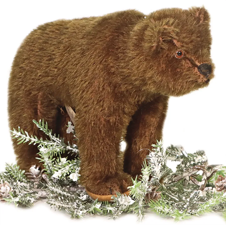 STEIFF – ours Steiff brun foncé sur 4 pattes