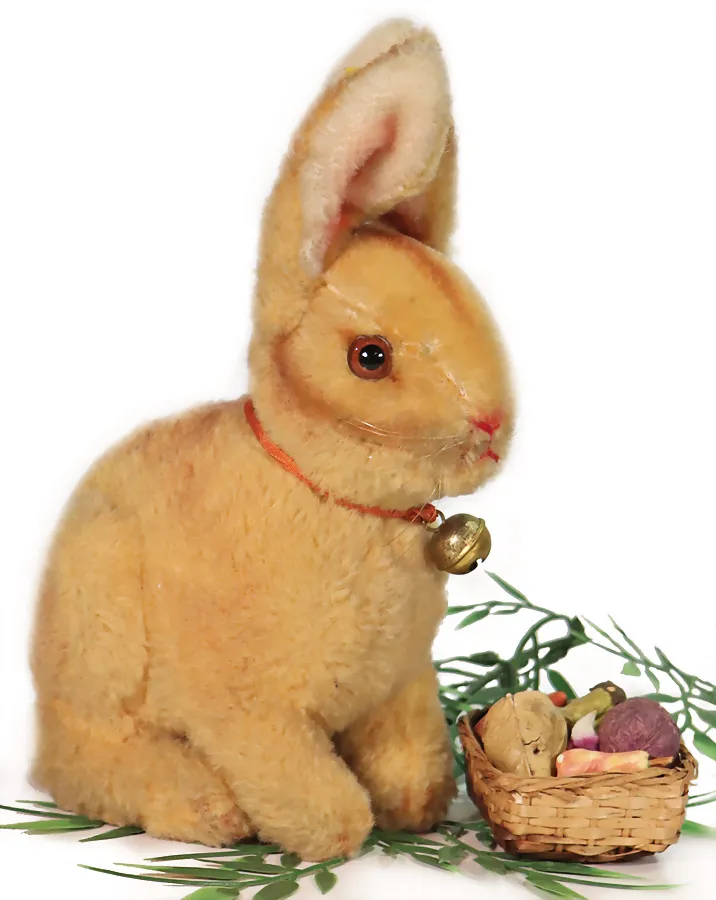 Steiff lapin assis en peluche de laine