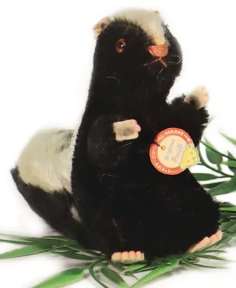 STEIFF – rare putois Steiff à ressort