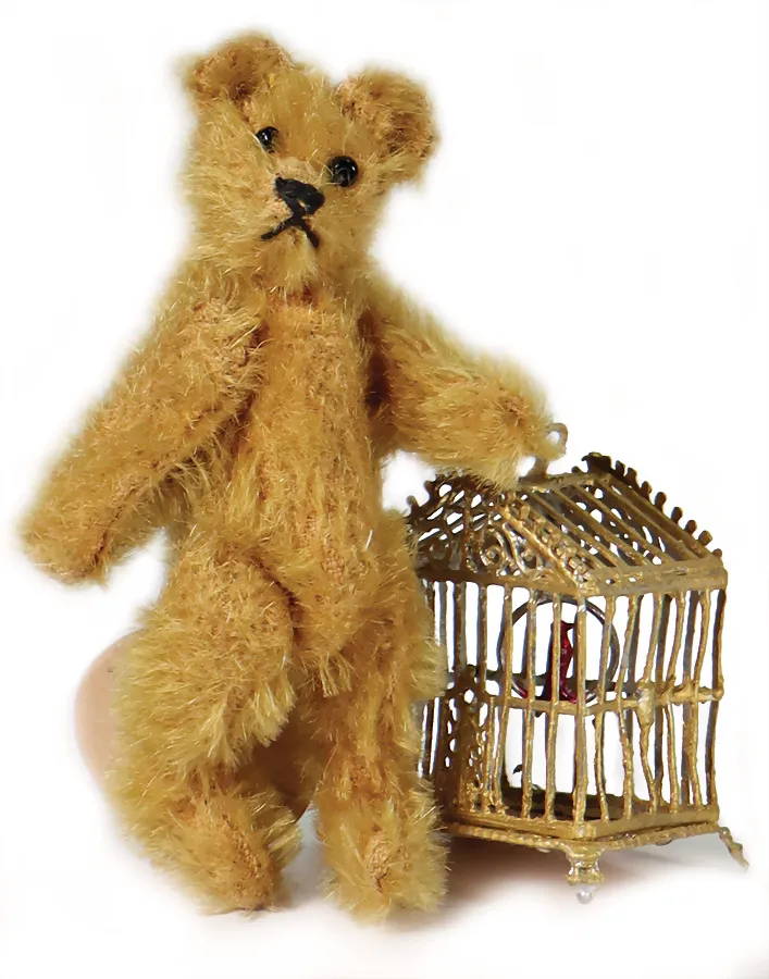 STEIFF – kleine geelgouden teddybeer