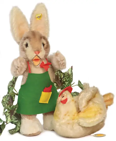 Steiff – 2 pièces, lapin Ossili
