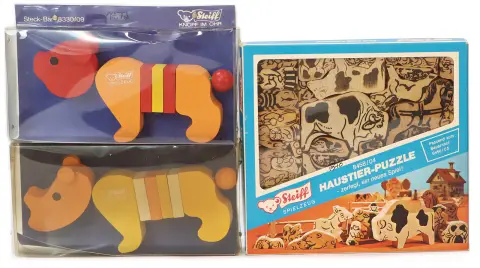 Steiff – 2 x jouets en bois