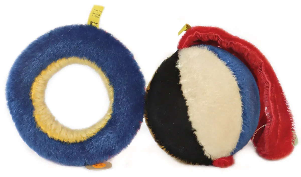 Steiff – 2 pièces, 1 x balle à lancer