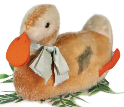 STEIFF – Canard jouet, fabriqué en 1941