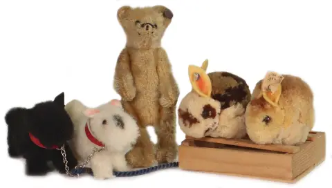 STEIFF – 2 pièces, miniatures en laine