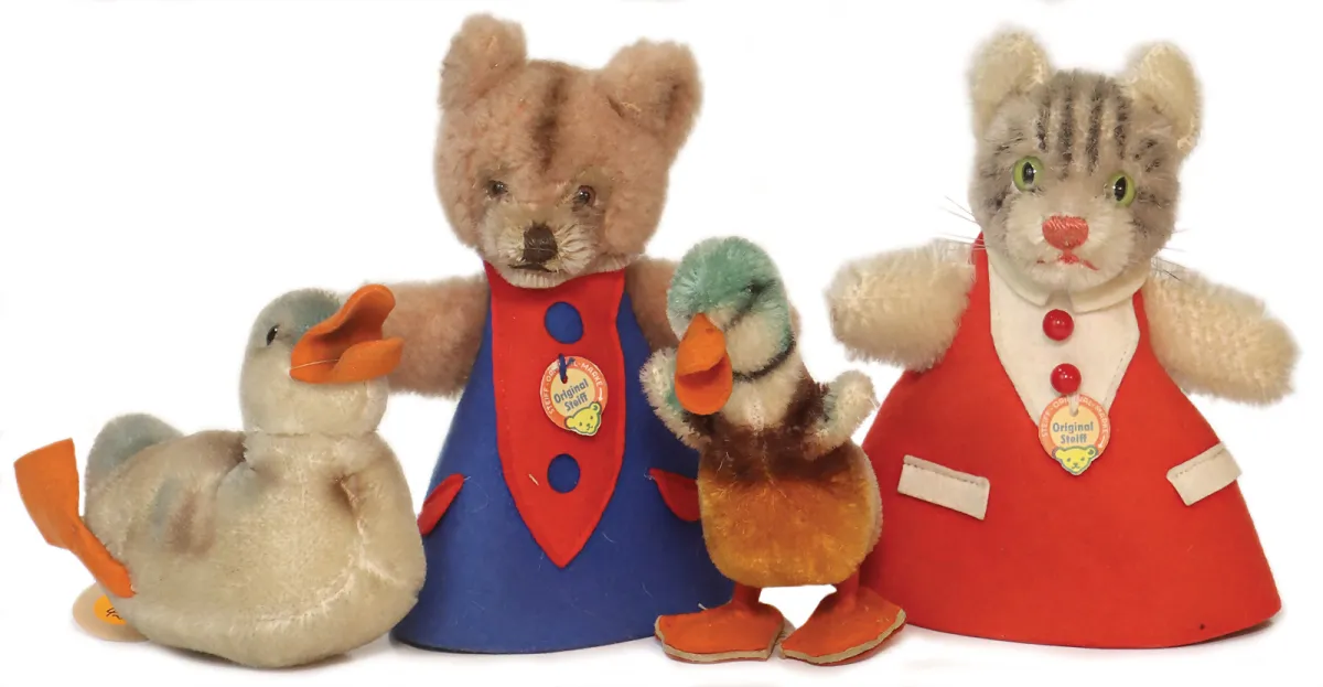 Steiff – 4 pièces, 2 x Betthupferl