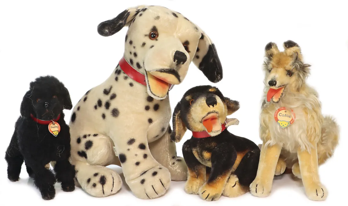 Steiff – 4 Steiff honden