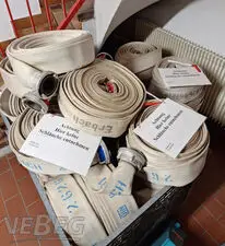 30 darab tűzoltó nyomótömlő B méret, 20 m hosszú