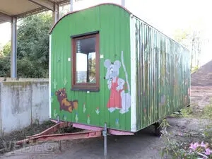 Tek akslı şantiye römorku