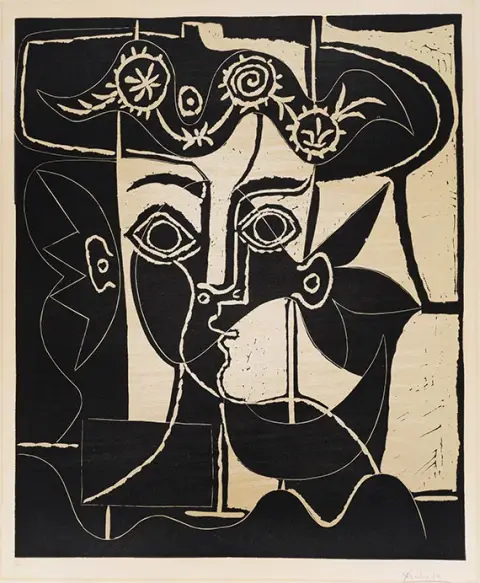 Pablo Picasso, Grande Tête de Jacqueline au Chapeau
