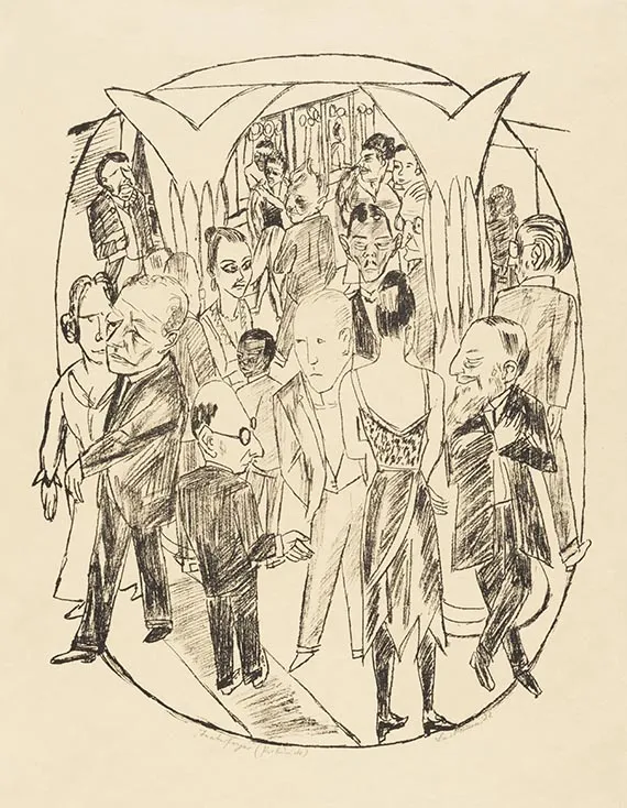 Max Beckmann, teatteriaula, 1922