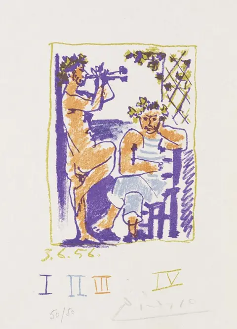 Pablo Picasso, Faune et Marin, 1956