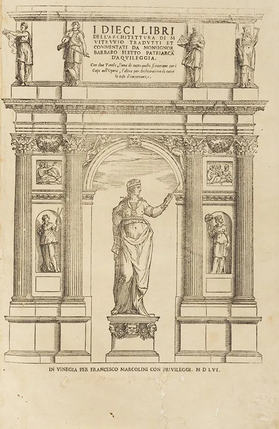 Marcus Vitruvius Pollio, Cele zece cărți, 1556