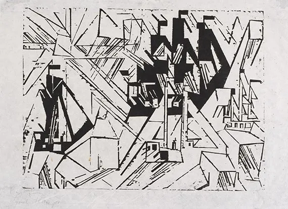 Lyonel Feininger, Marine, 1918