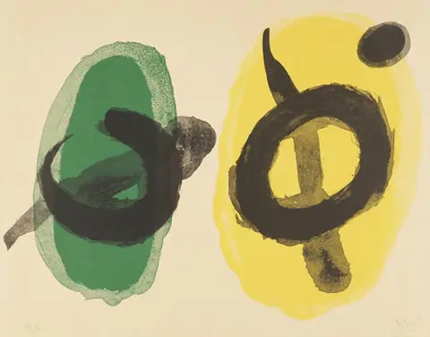 Joan Miró, Jaune et vert, 1961