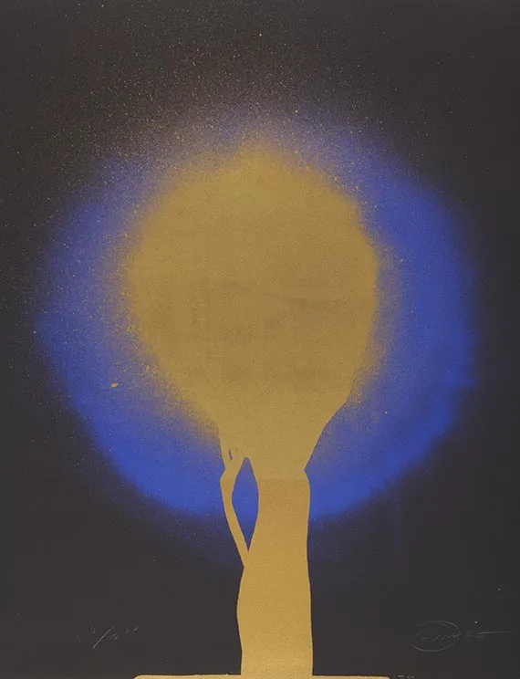 Otto Piene, Elmsfeuer, 1975