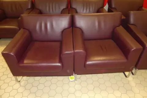 2x Walter Knoll - Nojatuoli, viininpunainen