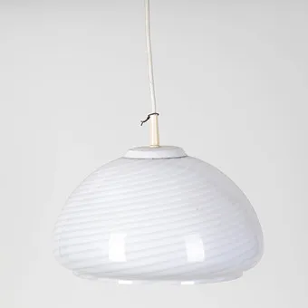 Murano 吊灯，所谓 swirl 玻璃，1970年代。