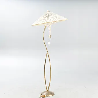 黄铜落地灯，可能为芬兰，1950年代。