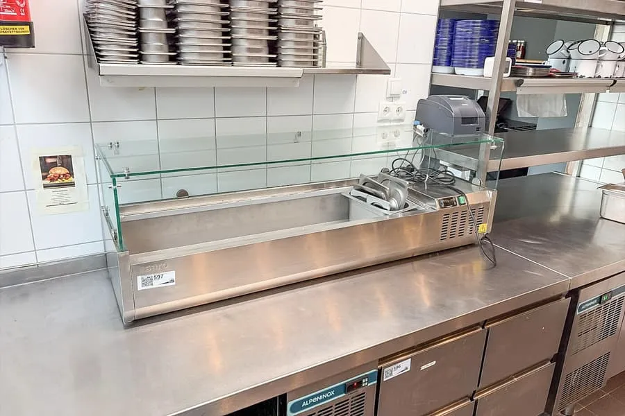 Vetrina refrigerata in acciaio inox Saro